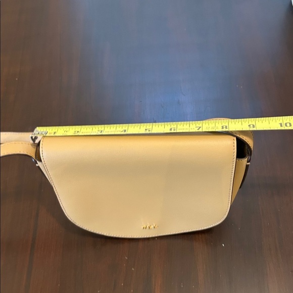 Lauren Ralph Lauren Women's Dryden Caley Mini Cross Body Saddle Style Bag Tan - Picture 4 of 17